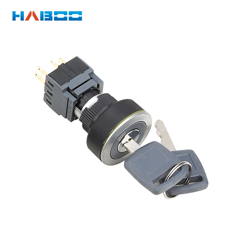 22 мм серебристый цвет 2 или 3 позиционный клавишный переключатель электрический 5A