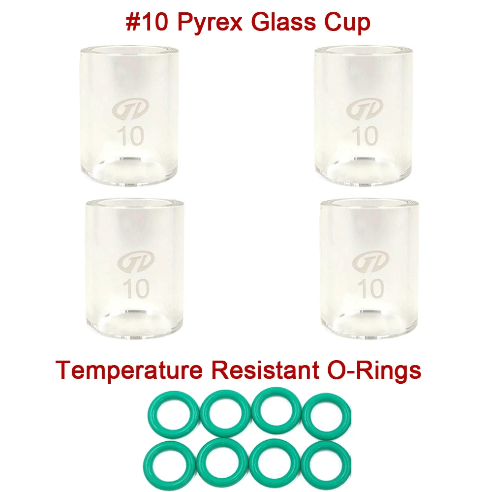 25 шт./лот TIG Сварочная горелка короткая газовая линза для WP17 WP18 WP26 #10 Pyrex Стеклянная