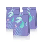 12 шт. крафт Бумага с хвостом Русалочки конфеты Коробки шоколадный Подарочный мешочек Русалка Пользу детских празднований дня рождения Свадебная вечеринка Декор