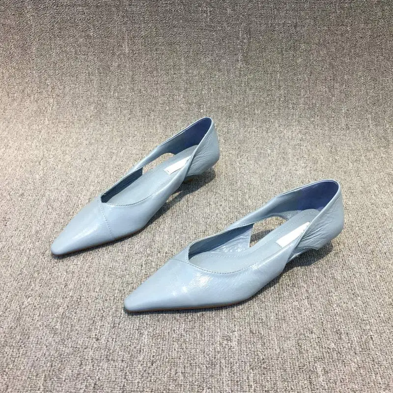 

2021 New Women's Pumps Pointed Toe Soft Low Heels Ladies Slip On Shallow Fashion Women Shoes Flats Solid Casual Female Footwear