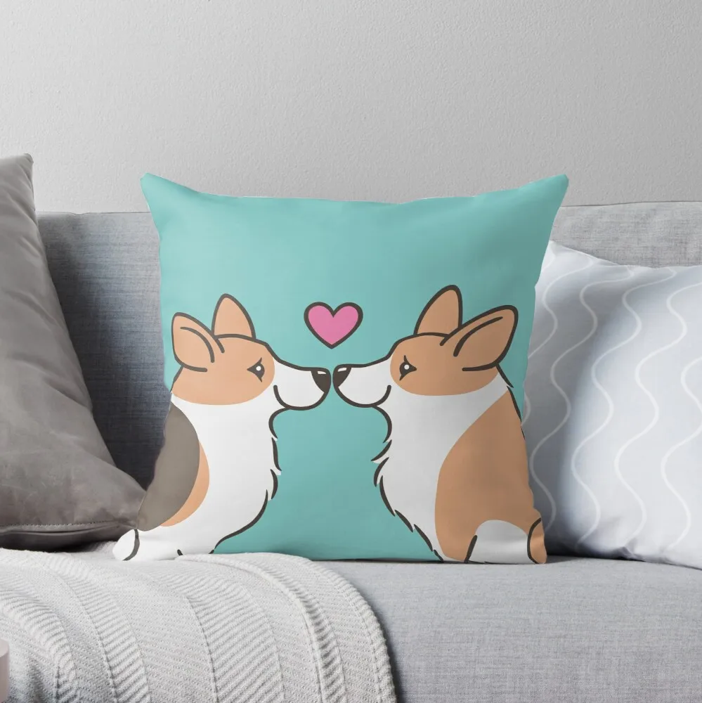 

Декоративная Подушка-чехол Corgi Love из полиэстера для дома