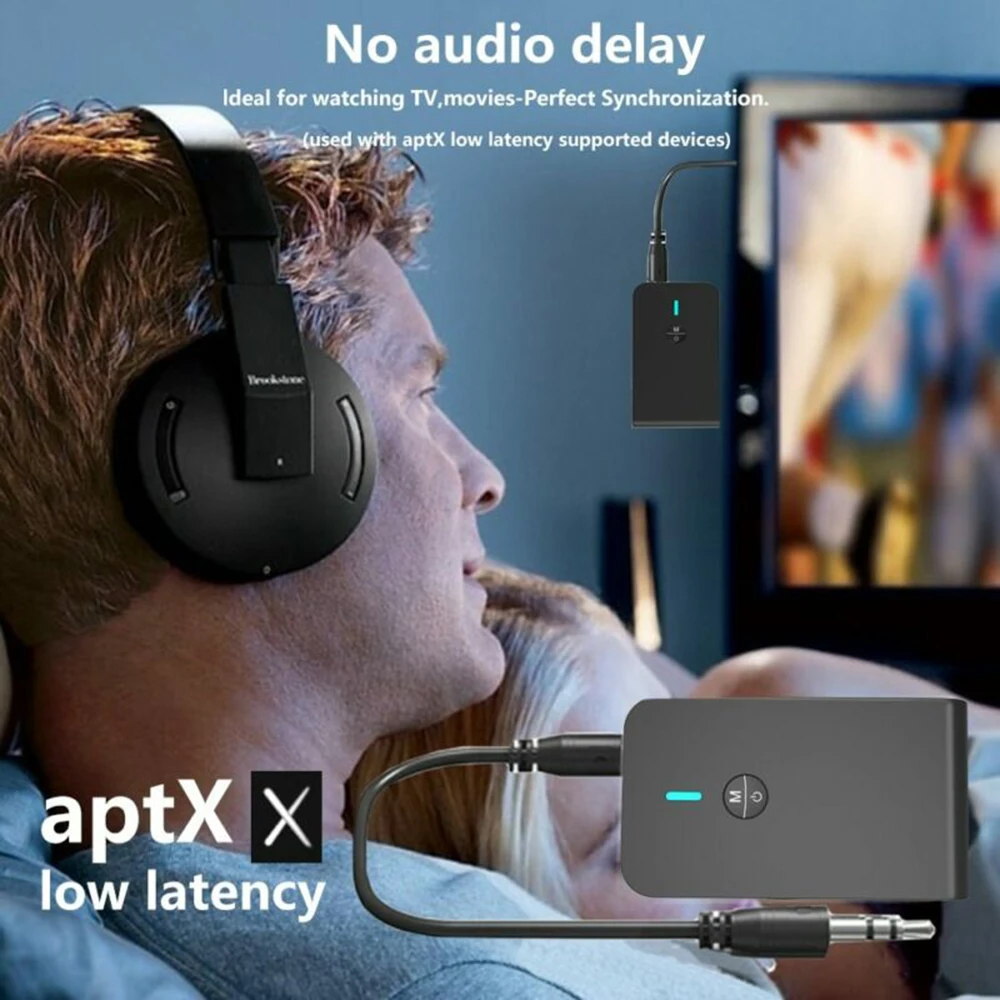 

Headphones Audio Adapter Built-in battery Wireless Bluetooth-compatible Rechargeable