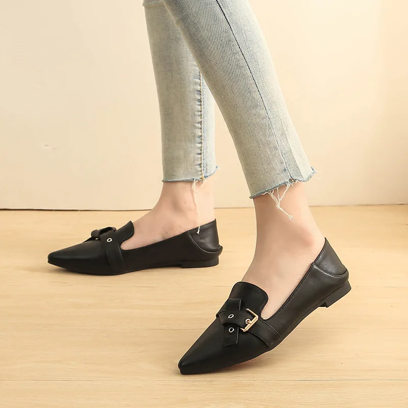 Туфли женские на плоской подошве лоферы криперы удобная обувь без застежки