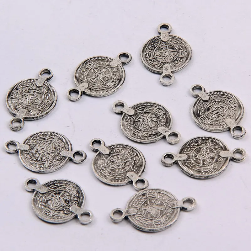 Подвески Серебряные в тибетском стиле для изготовления ювелирных изделий 10 шт. |