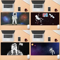 white moon stars space astronaut diy pattern game mousepad large gaming laptop xl non slip rubber office computer mouse pad
