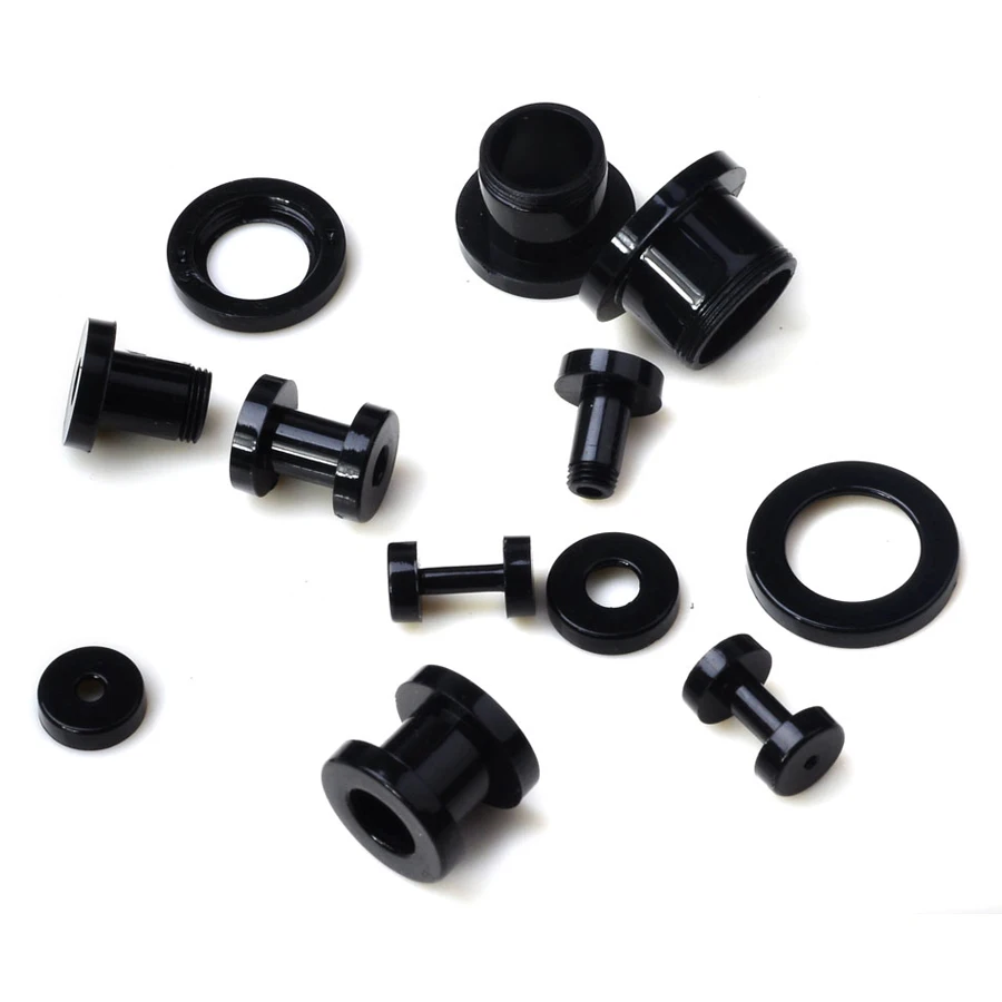 Смешанные 8 шт./лот поддельные жевательные акриловые затычки для ушей и туннели