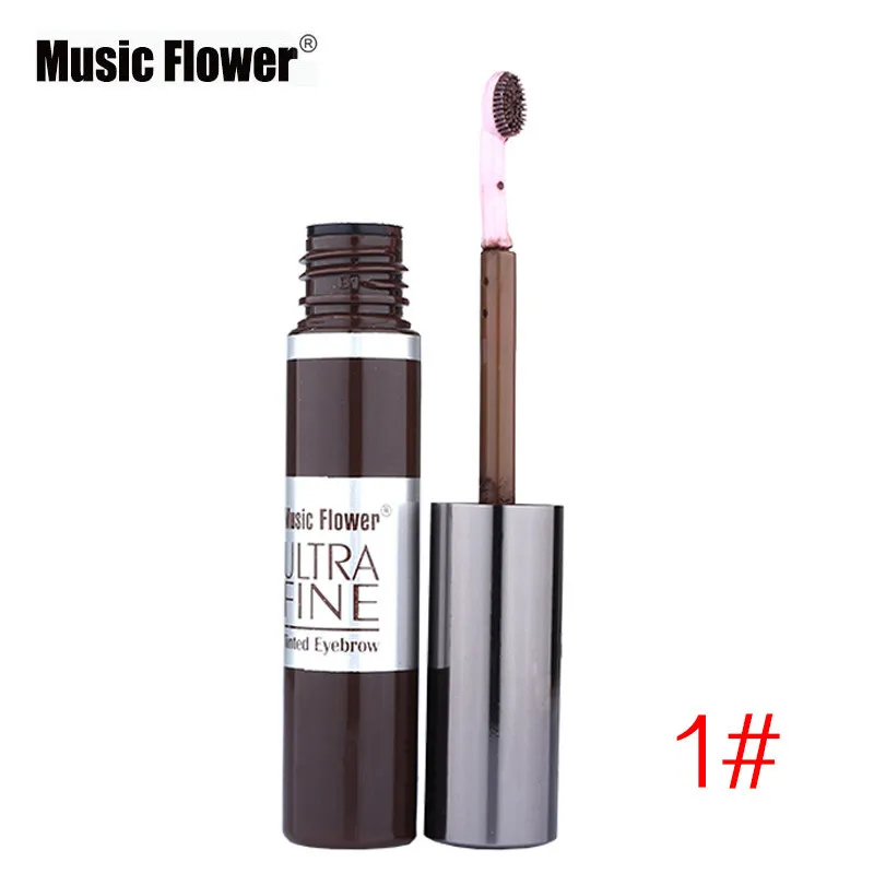 4 цвета 3D тонированные крем для бровей бренд Music Flower макияж черный Кофе брови гель
