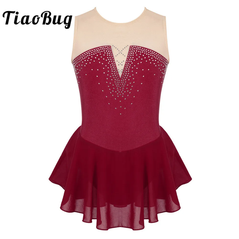 TiaoBug детские технические гимнастические трико для девочек балетные фигурки