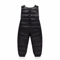 liligirl 2019 new baby boys winter down cotton strap pants overalls suit for girls rompers clothes sets autumn kids warm costume