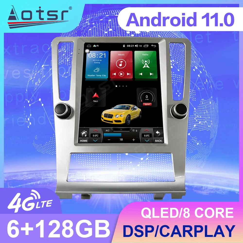 

128G Android 11 Tesla Style For Volkswagen Passat 7 B7 NMS 2011 - 2015 Car Radio Multimedia Player Navigation GPS Unit No 2din