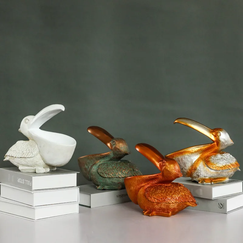 Статуэтка Pelican из смолы декоративный держатель для ключей скульптура в виде