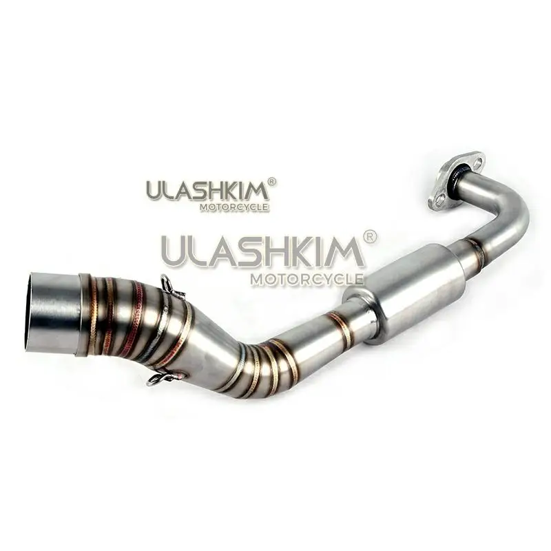 

Motorcycle Exhaust Slip On Full System Modified Front Middle Link Pipe Muffler For YAMAHA NVX155 NVX 155 aerox 155