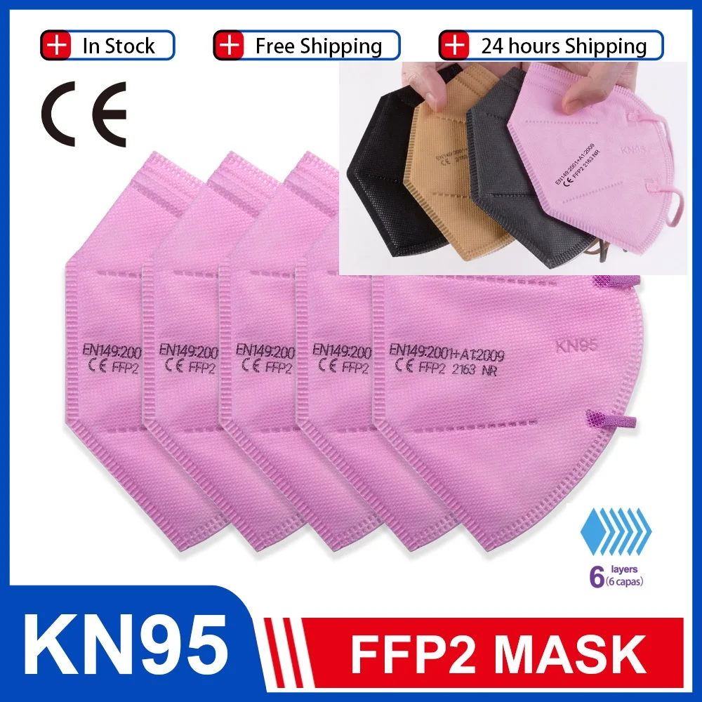 6ти уровневая Mascarillas ffp2 Colores Negras fpp2 грех Grafeno розовое маски Desechable kn95 homologada Maschera