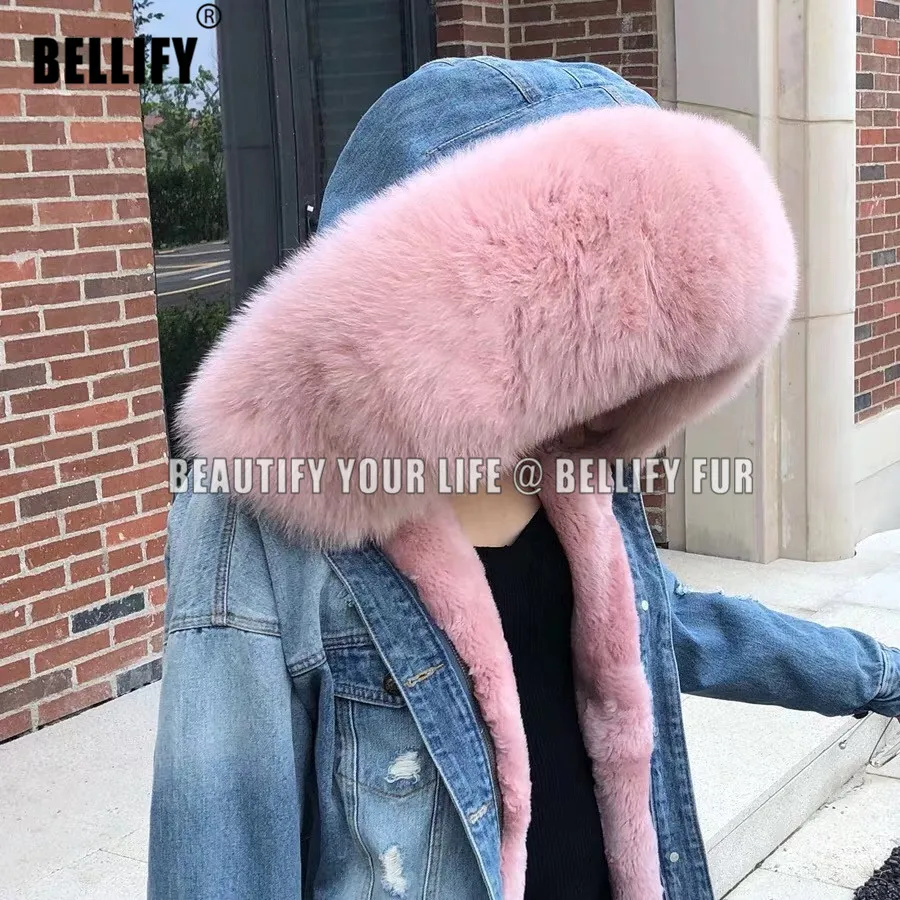 Новый год высокое качество Роскошные мягкие милые джинсовые пальто и куртки