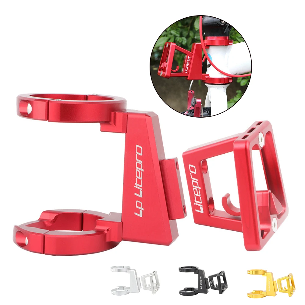 

Bike Front Bag Mounting Adapter Folding Carrier Basket Adapter Aluminum Alloy MTB Road Bike Pig Nose Carrier Block Accessories