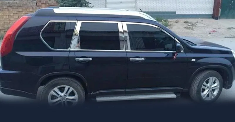 22 шт для nissan X Trail 2010 2013 украшение окна средняя колонна Декоративная полоса