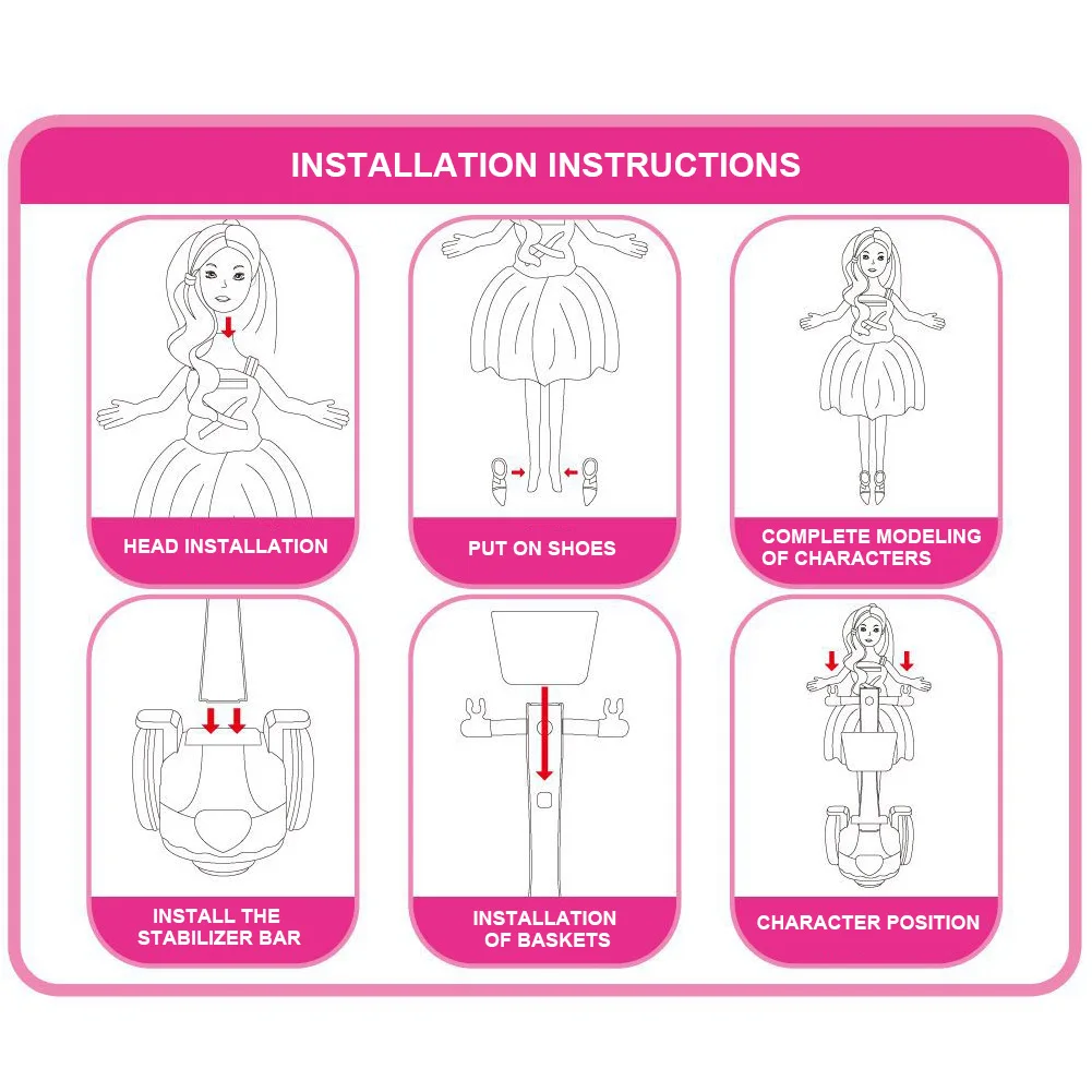 Аксессуары для кукол детские игрушки трехколесный велосипед кукла Playset
