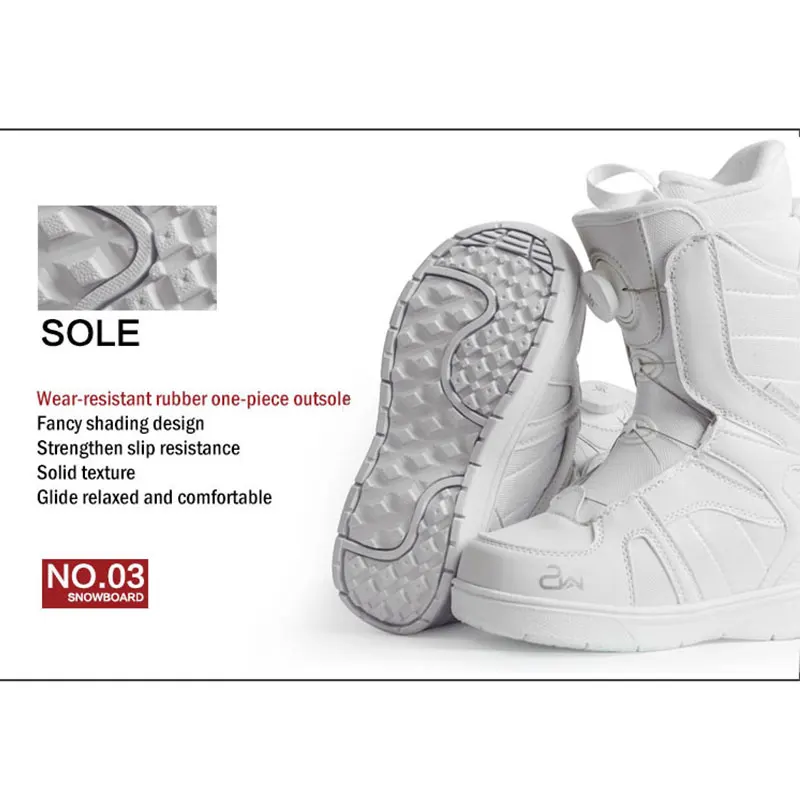 Женская профессиональная Лыжная обувь нескользящие износостойкие теплые