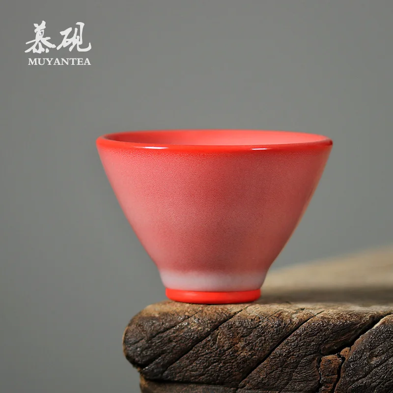 

Muyan hand made Master Cup children Longquan celadon Pu'er tea cup ceramic Kung Fu tea set tea cup earthworm pattern cup