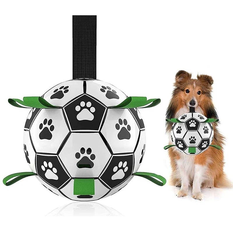 

Non-toxic Dog Toys Pet Football Toys With Grab Tabs Dog Outdoor Training Soccer Pet Bite Chew Balls For Dog accessories