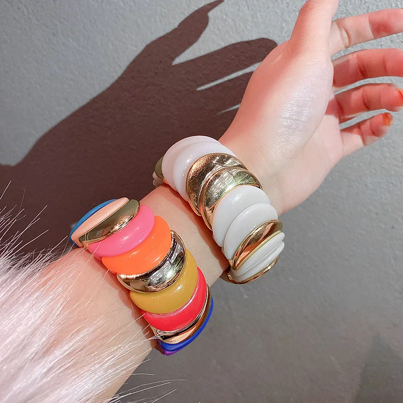 

Korea Fashion Trend Design Colorful Bracelets for Women Girls Simple and Cute Temperament Bracelet Party Wedding Jewelry Gifts