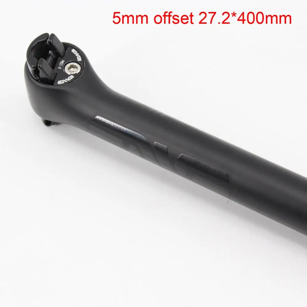5mm 27.2x400mm Новейшая модель; черные логотип дорога горный велосипед матовый UD углеродный руль для велосипеда, подседельный штырь MTB каблук 5-25 мм смещение 27,2/30,8/31,6*350/400 мм - Цвет: 5mm 27.2x400mm
