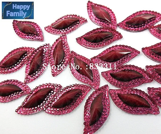 30 шт. 12x23 мм разноцветная S-образная Смола Стразы для шитья аксессуары камни и