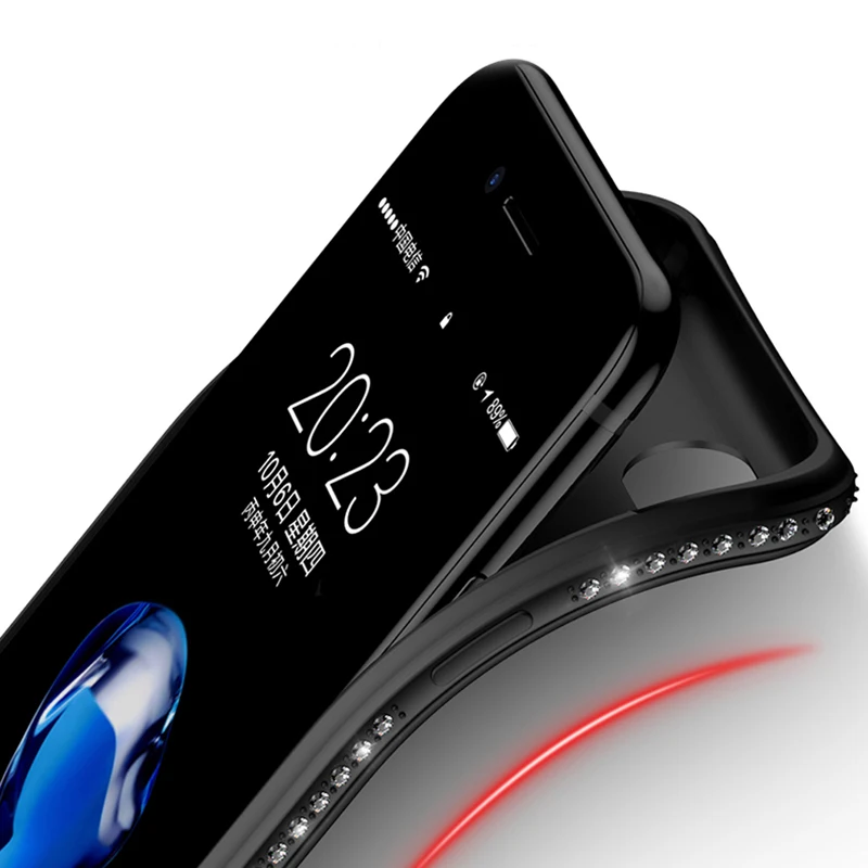 Мягкий блестящий чехол со стразами для iPhone 11 Pro X XS MAX XR чехлы телефонов 8 7 6 6s Plus 5 5S SE