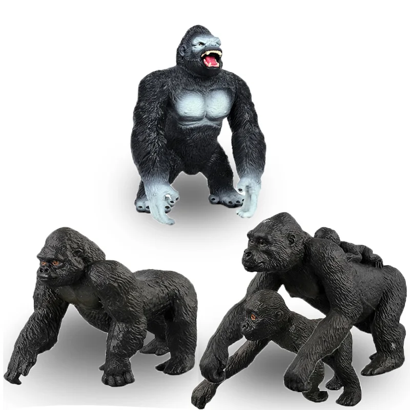 Симуляция дикой природы Горилла модели животных орангутанг кукла украшение