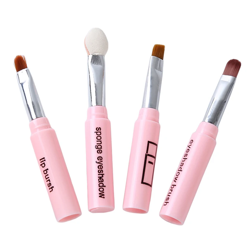 Набор кистей для макияжа 4 шт./компл. розовый шт. | Красота и здоровье
