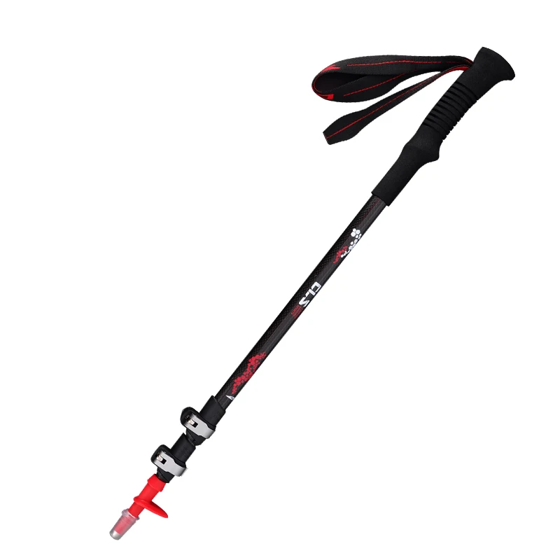 

Carbon fiber Pole 210g / pcs Professional Outdoor Ultra-Light Trekking Hiking Pole Folding Trekking Pole Running Walking Sticks
