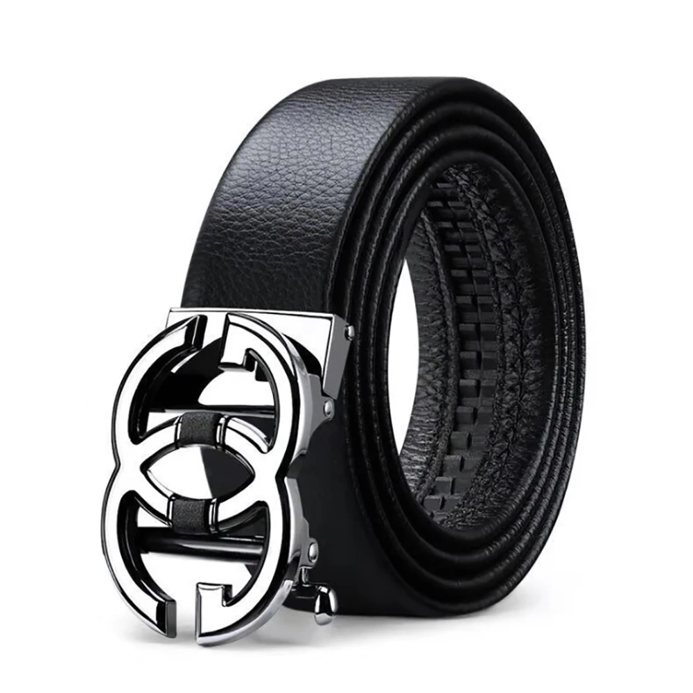 

ECHAIN Luxury Designer GG Belt Automatic Buckle Men High Quality Women Genuine Real Leather Dress Strap Double G Belt for Jeans