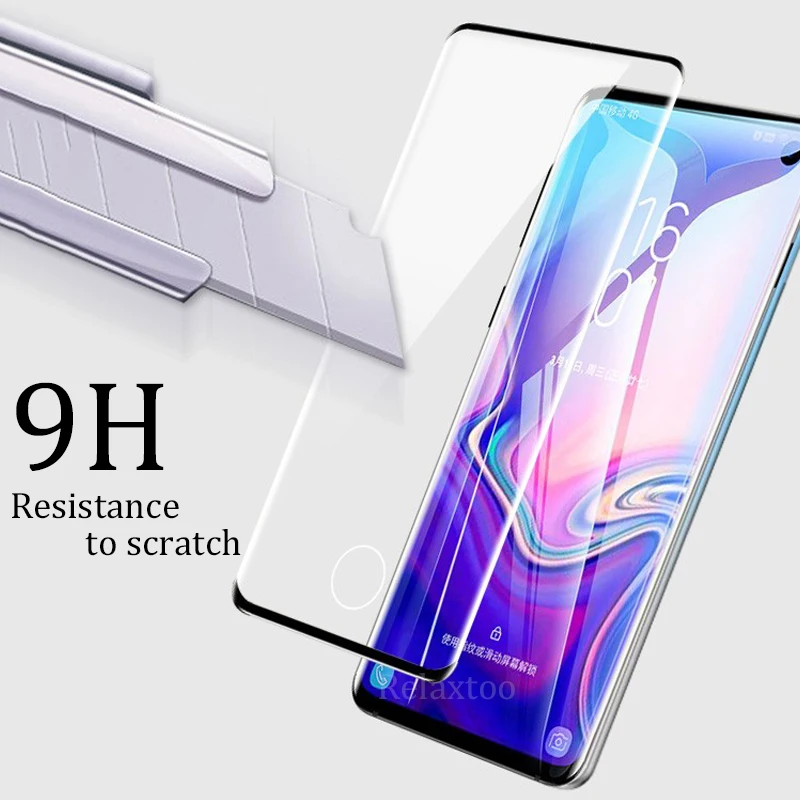 5D полное изогнутое Защитное стекло для samsung S10 plus защита для объектива камеры на экран для samsung note 10 pro закаленная пленка s 10