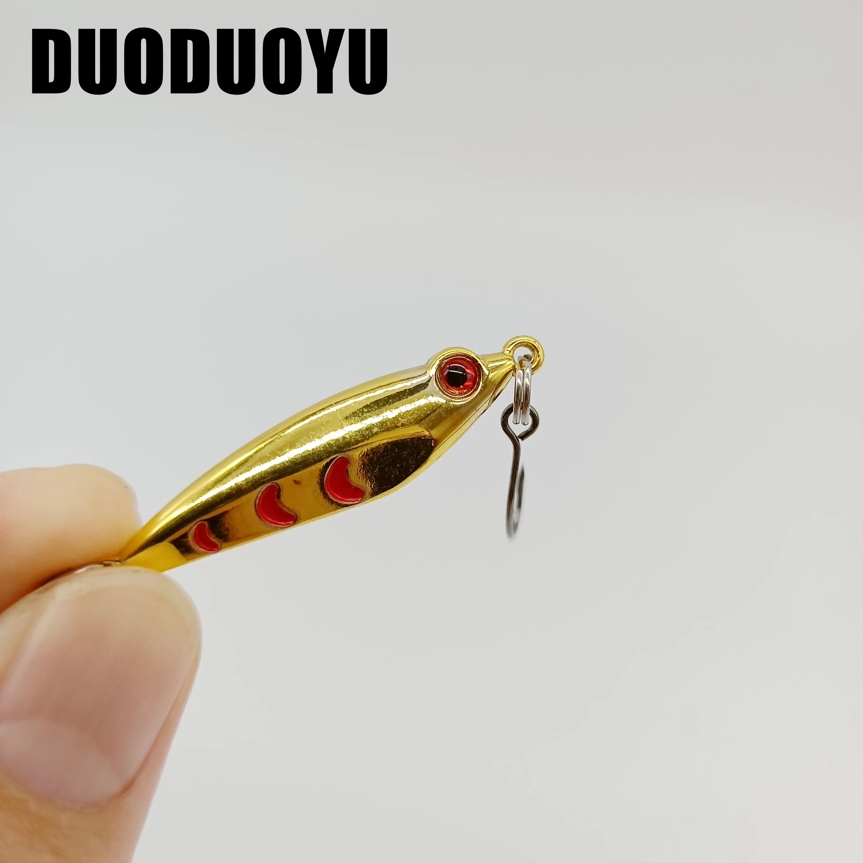 

DUODUOYU 10PCS/LOT Spoon Metal Bait Spinnerbait 2.5g/4.5g Mini Fish Small Fish With Single Hook Freshwater Saltwater Pike Tackle