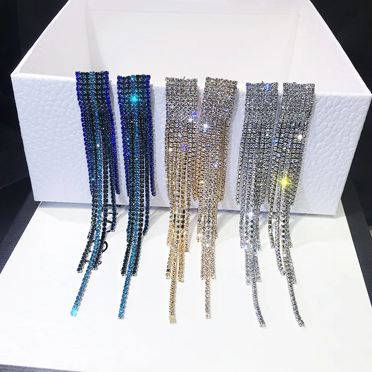 Простые и стильные роскошные модные ювелирные изделия серьги-кисточки женские