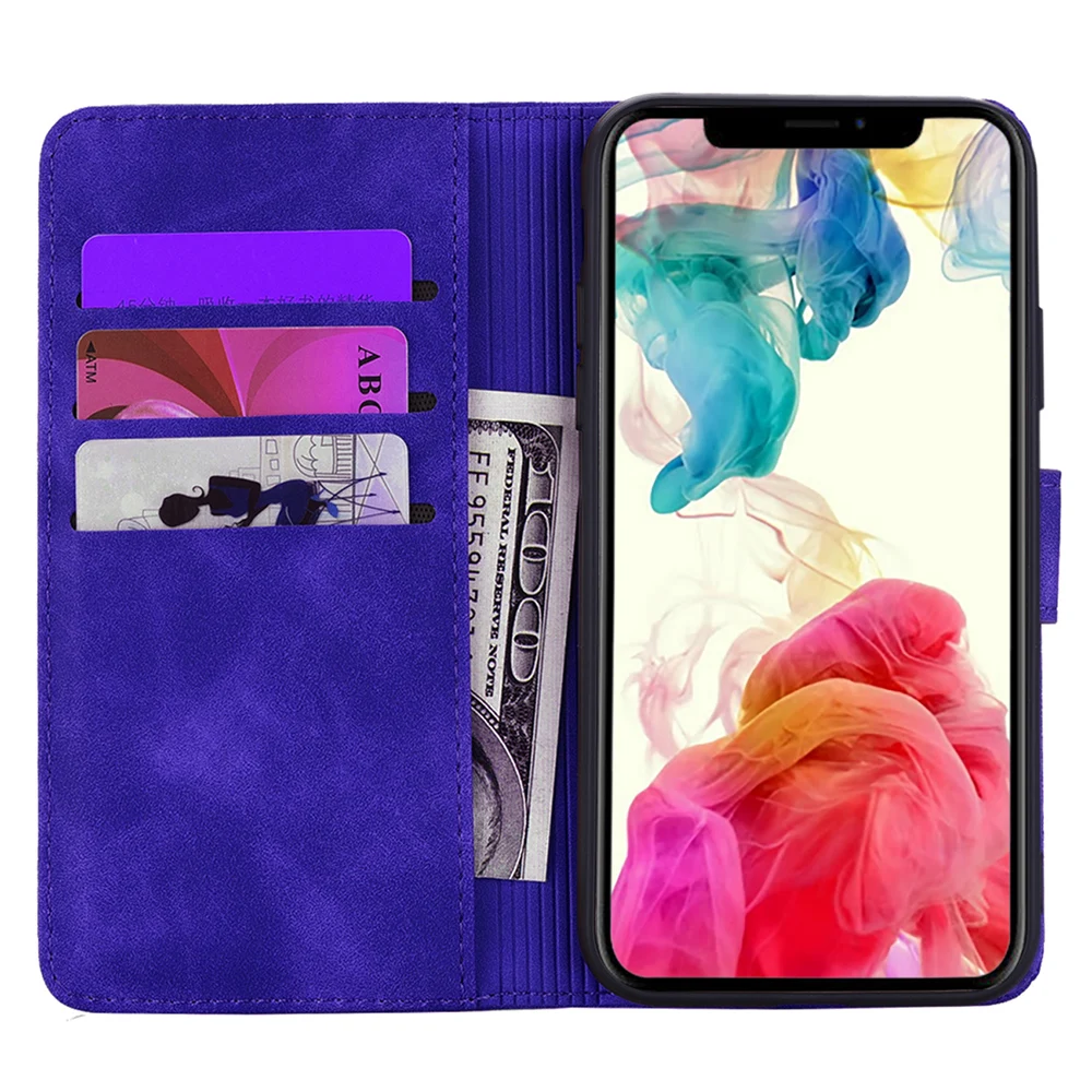 Винтажный чехол для iPhone X, 8, 7, 6 S, 6 Plus, XS Max, XR, флип-чехол, простые Чехлы, книга, Ретро стиль, кожзам, кошелек, подставка, держатель, чехол для телефона