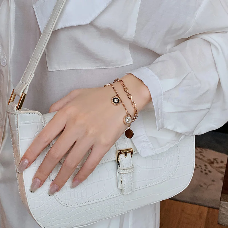 Светильник класса люкс римскими цифрами кулон браслет Ins Стразы особой интерес