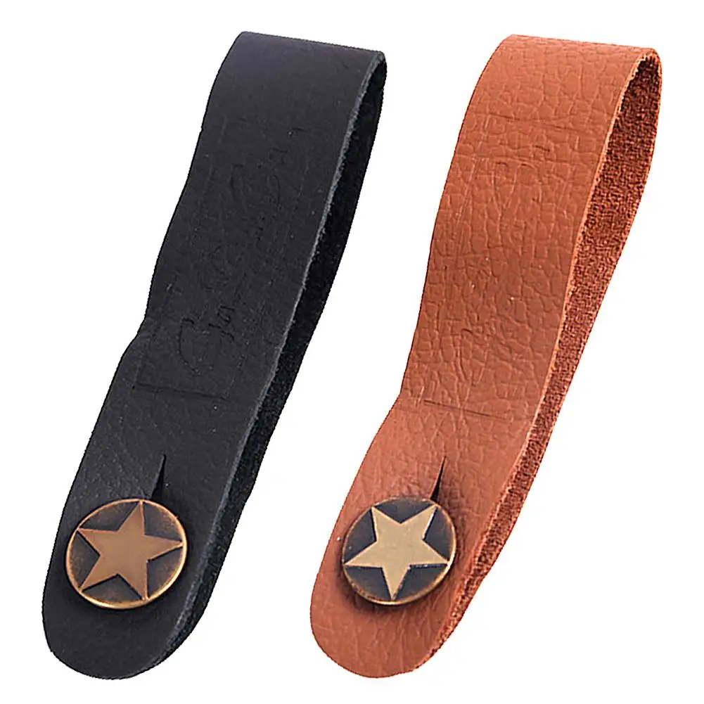 Кожаный держатель для гитарного ремешка кнопка безопасного замка с прочной
