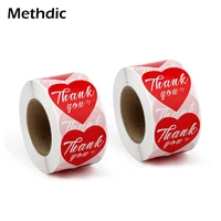 1 5 x 1 5 methdic thank you stickers roll for gifts label stickers