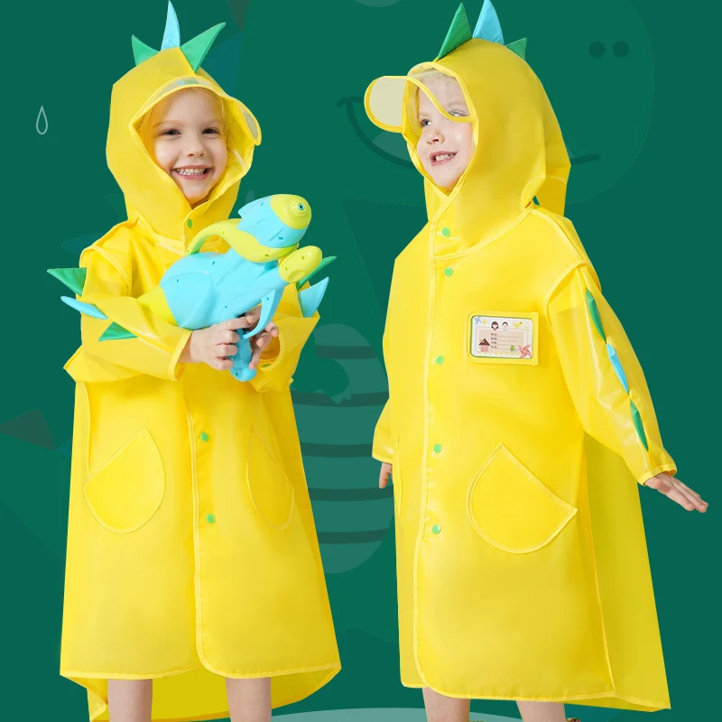 

Cartoon Baby Girls Raincoats Waterproof Boy Jackets Hooded Children Windbreaker Sport Kids Rain Outwear Clothes Toddler Overcoat