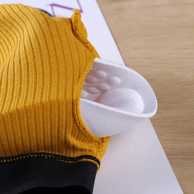 

SALSPOR Women Sport Bra Patchwork Cross Sling Wireless Lingerie Hollow Fashion Color Contrast Push Up Summer Underwear