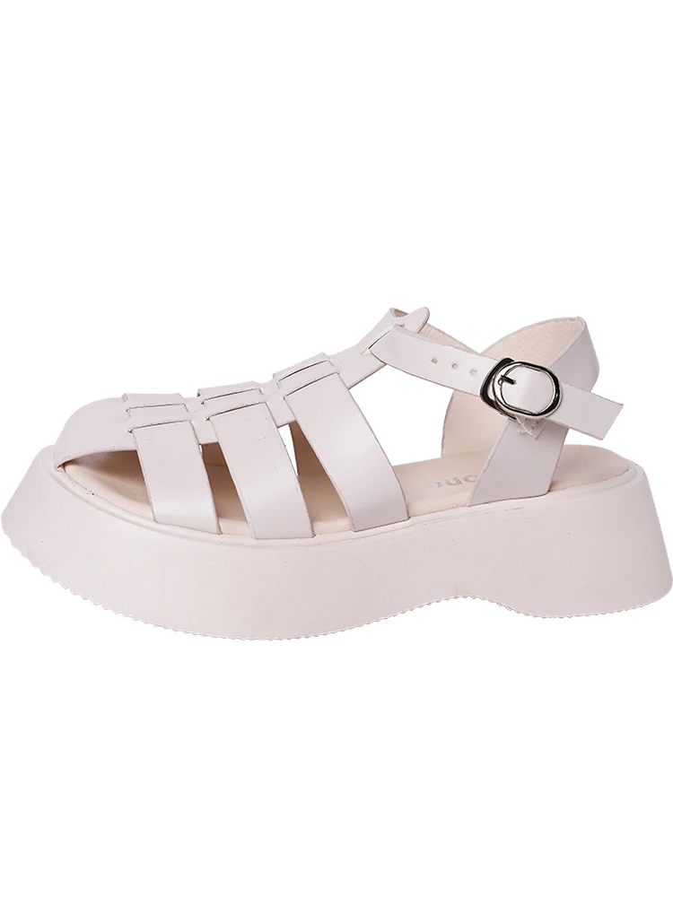 

Casual Gladiator Sandals Women's Summer 2021 Tide Roman Flat Paltform Shoes Leather Flats Sandalias Leisure Sport Sandal Shoe