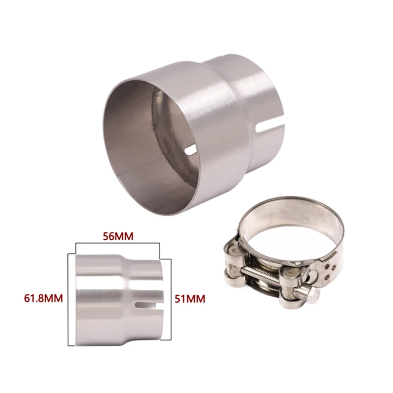 Универсальный выхлопной адаптер для мотоцикла 52 мм 54 56 58 62 64 к 51 соединительный