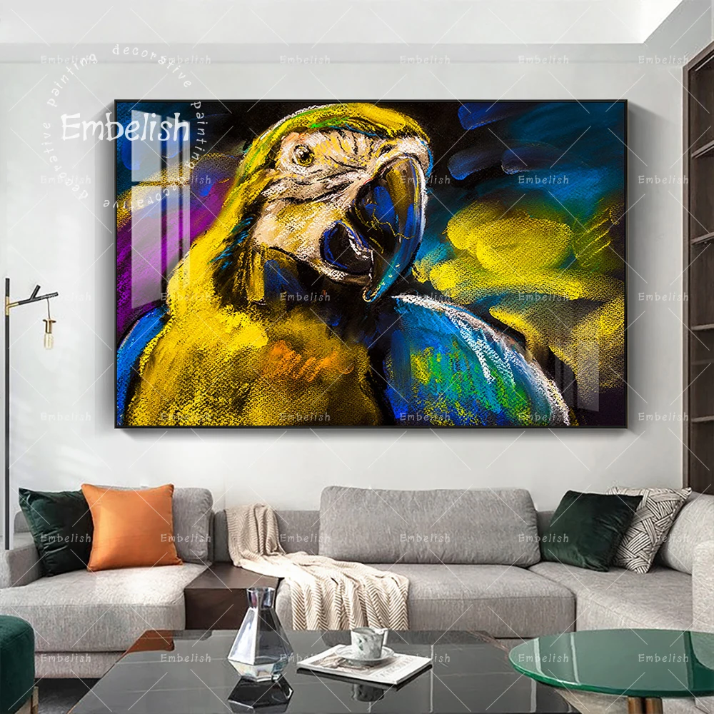 

1 Pieces Large Colorful Parrot HD Print Canvas Oil Painting Modern Home Decor Pictures For Living Room Wall Art Posters
