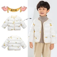 cute baby girls jacket kids boys light down coats with ear hoodie spring girl clothes infant childrens clothing for boys coat