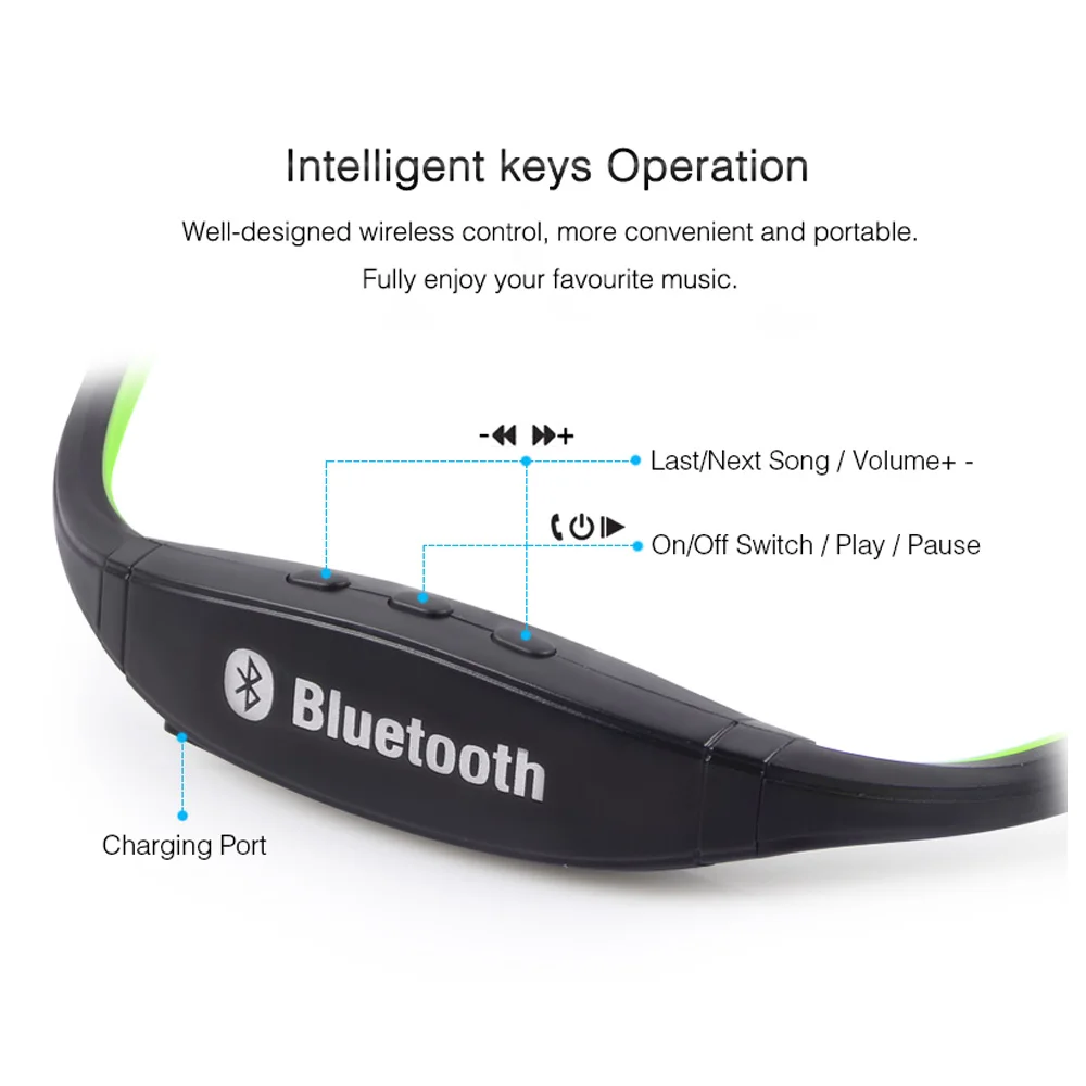 S9 беспроводные Bluetooth наушники с поддержкой TF/sd карты спортивные шейным ремешком