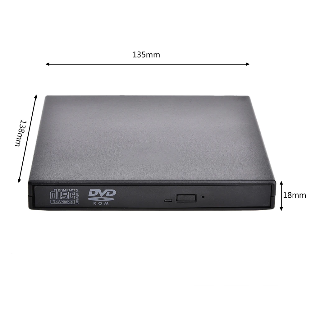 

Car Universal USB 2.0 Portable External Ultra Speed CD-ROM DVD Player Drive Car Disc Support For Mac Air Pro Laptop PC Desktop
