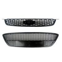 Front Bumper Grill Upper Grille Fit For Ford Focus ST  2009 2010 2011 2012 2013 Black