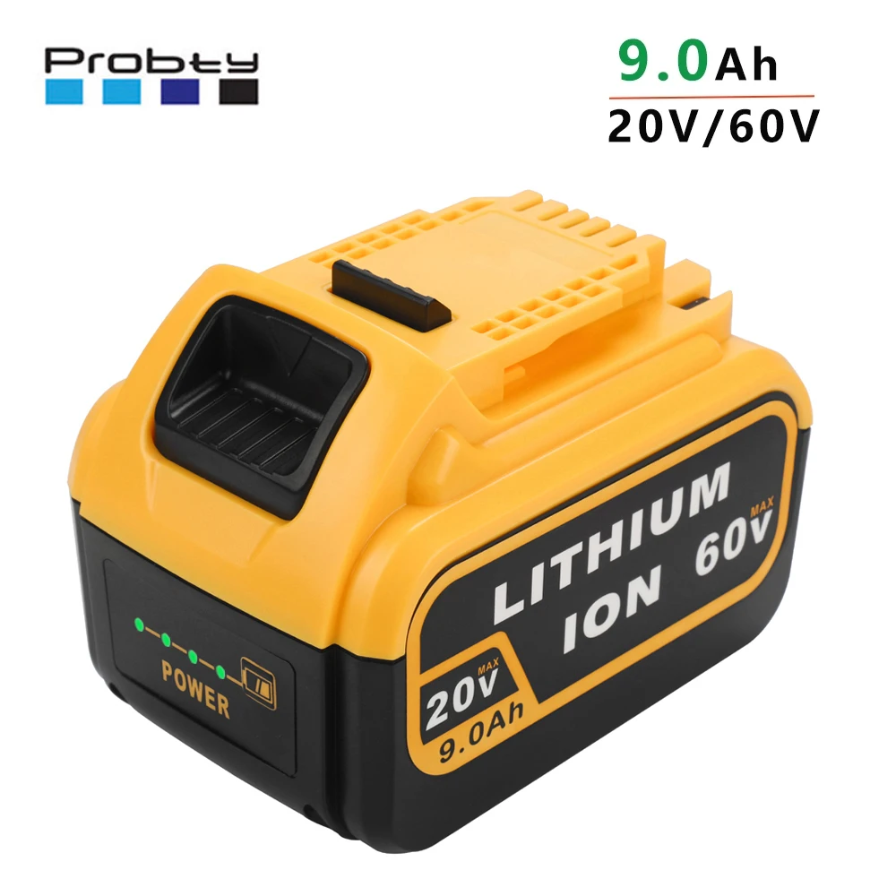 Сменный литий ионный аккумулятор для DeWalt 20 В 60 в 9 0 Ач 9000 мАч|Перезаряжаемые