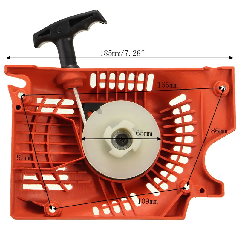 

Recoil Pull Starter For Chinese Chainsaw 4500 5200 5800 45 52cc 58cc Raptor Red Lawn Mower Starter